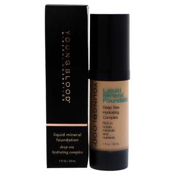 Liquid Mineral Foundation - Pebble by Youngblood for Women 1 oz Foundation