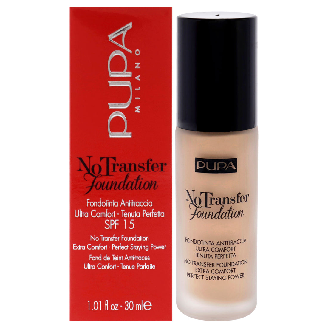Pupa Milano No Transfer Foundation SPF 15