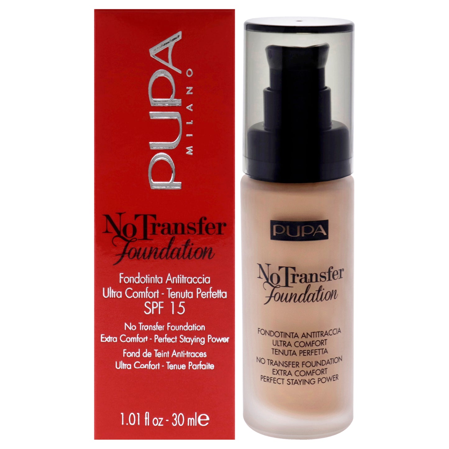 Pupa Milano No Transfer Foundation SPF 15