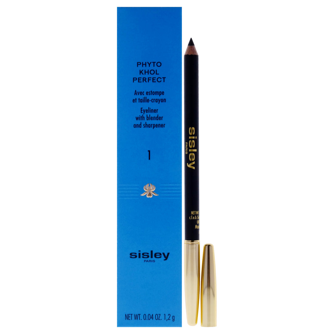 Phyto Khol Perfect Eyeliner With Blender and Sharpener - 1 Black by Sisley for Women 0.04 oz Eyeliner