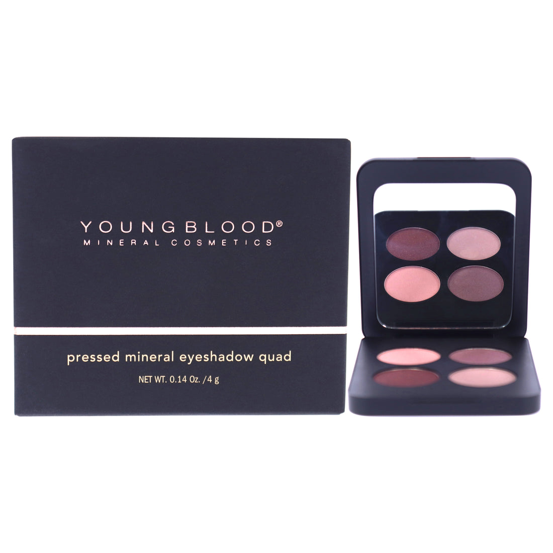 Pressed Mineral Eyeshadow Quad - Vintage by Youngblood for Women 0.14 oz Eye Shadow