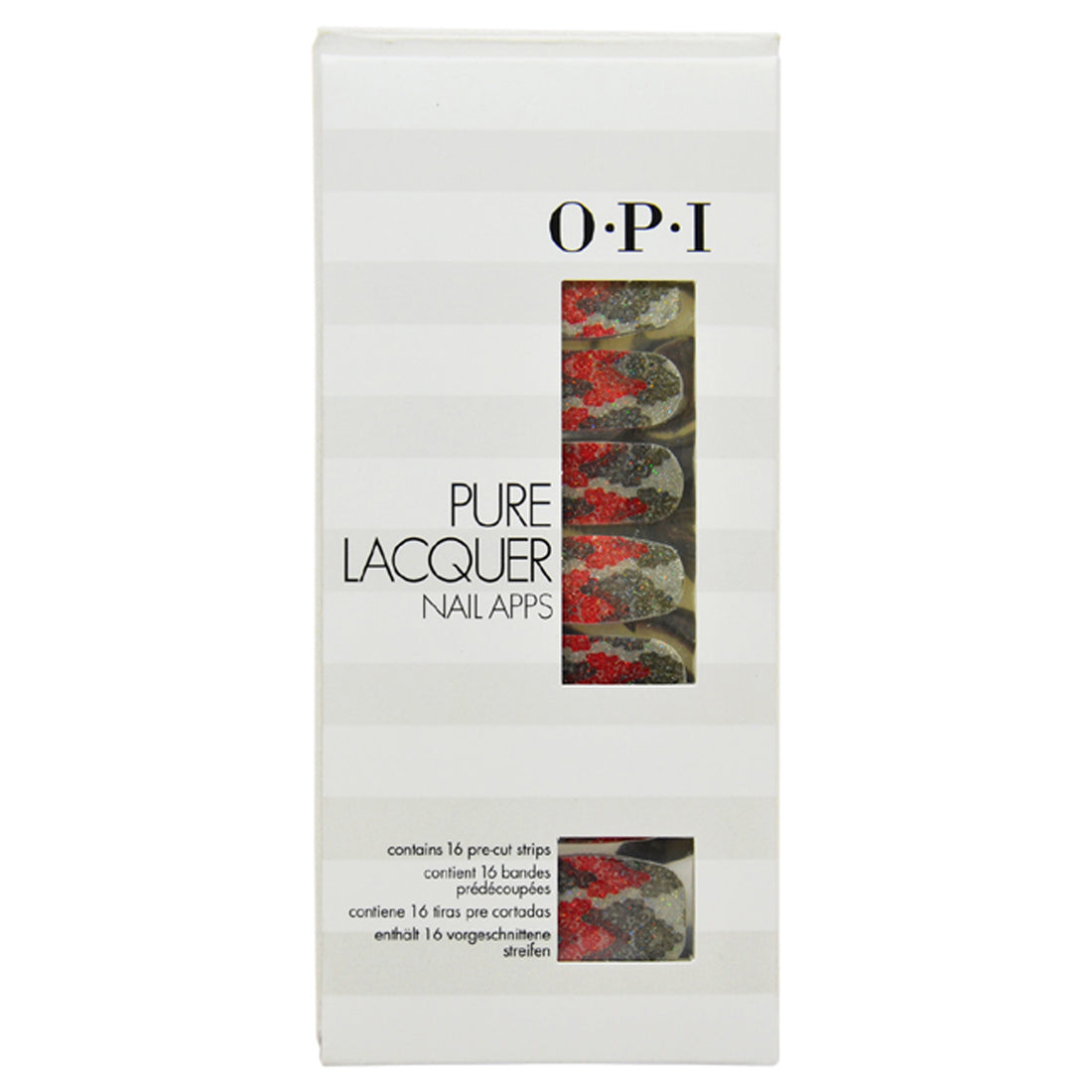 Pure Lacquer Nail Apps Pink/Silver Lace - AP114