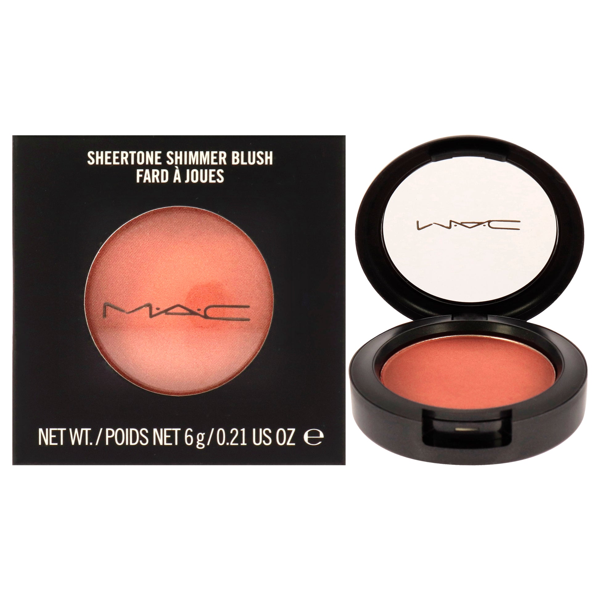 Sheertone Shimmer Blush - Peachtwist by MAC for Women - 0.21 oz Blush