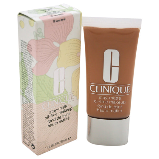 Stay-Matte Oil-Free Makeup - # 19 Sand (M-N) - Dry Combination To Oily by Clinique for Women - 1 oz Makeup