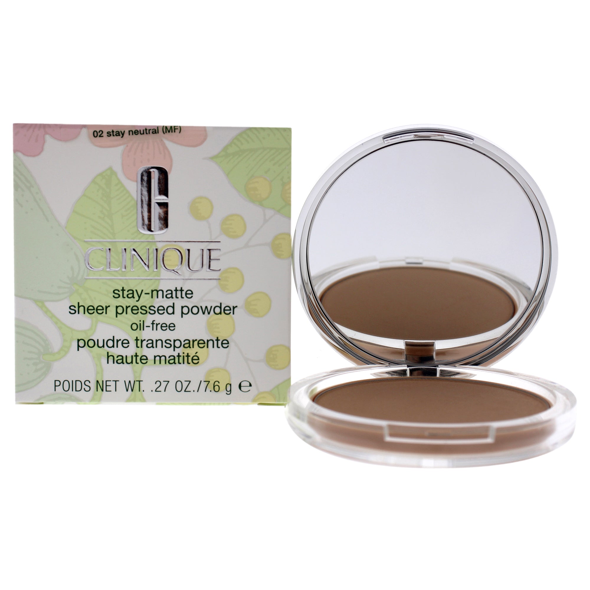 Stay-Matte Sheer Pressed Powder - # 02 Stay Neutral (MF) - Dry Combination To Oi by Clinique for Women - 0.27 oz Powder