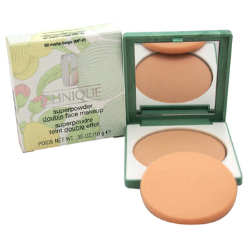 Superpowder Double Face Makeup - # 02 Matte Beige (MF-P)-Dry Combination by Clinique for Women - 0.35 oz Powder