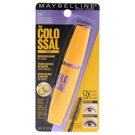 The Colossal Volum Express Mascara - 231 Classic Black by Maybelline for Women - 0.31 oz Mascara