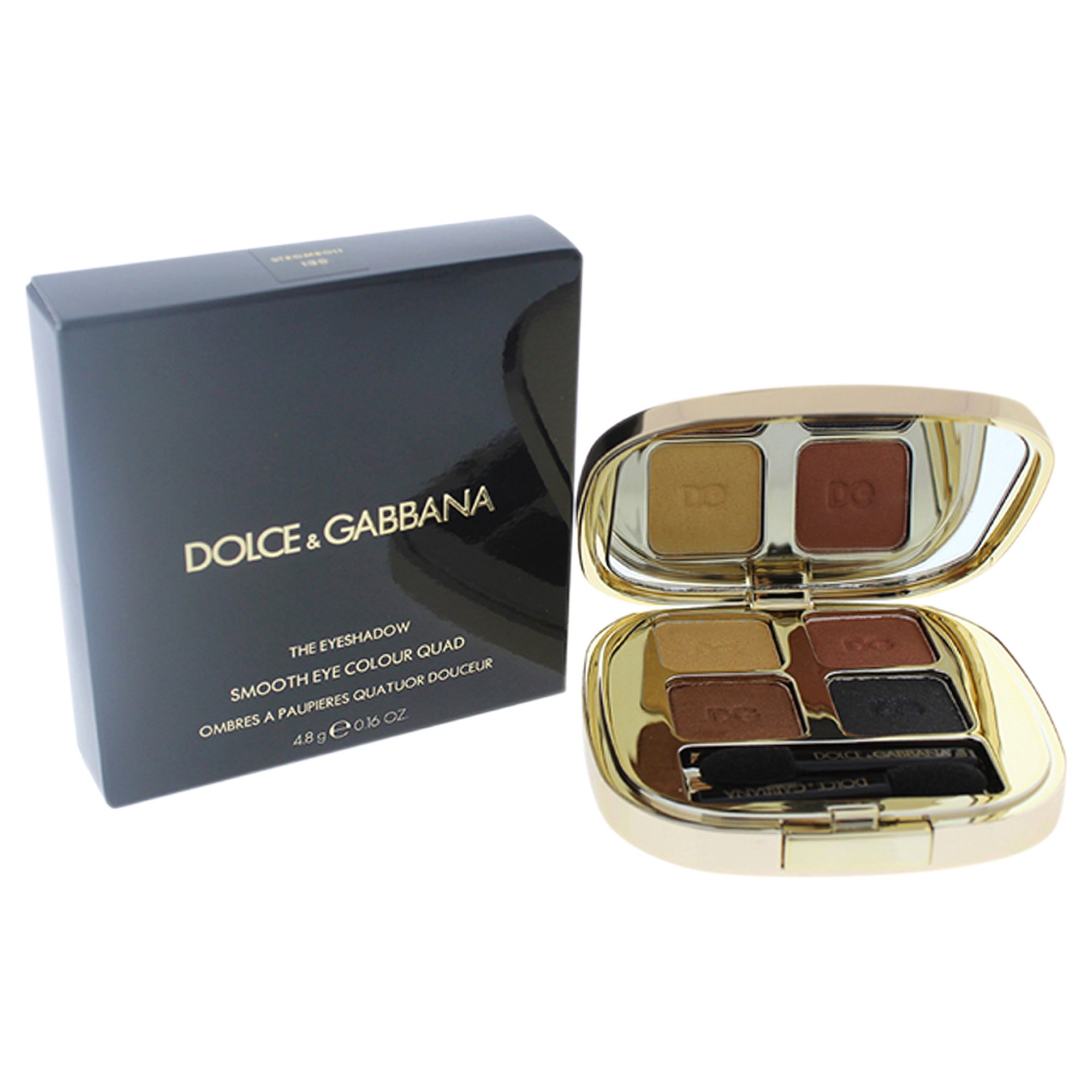 The Eyeshadow Smooth Eye Colour Quad - 130 Stromboli by Dolce and Gabbana for Women - 0.16 oz Eyeshadow