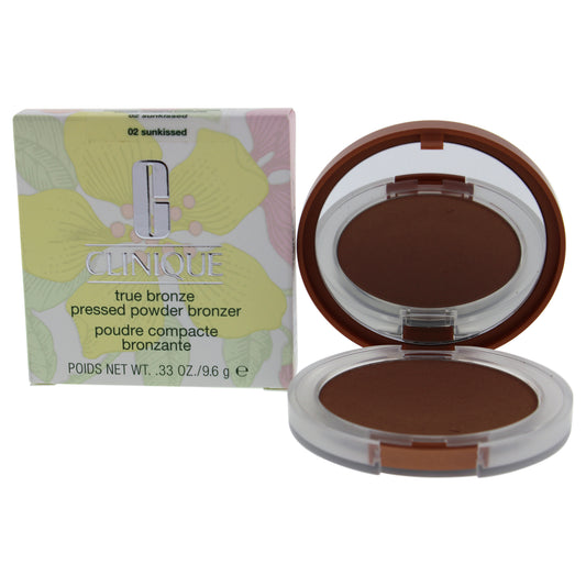 True Bronze Pressed Powder Bronzer - # 02 Sunkissed by Clinique for Women - 0.33 oz Powder