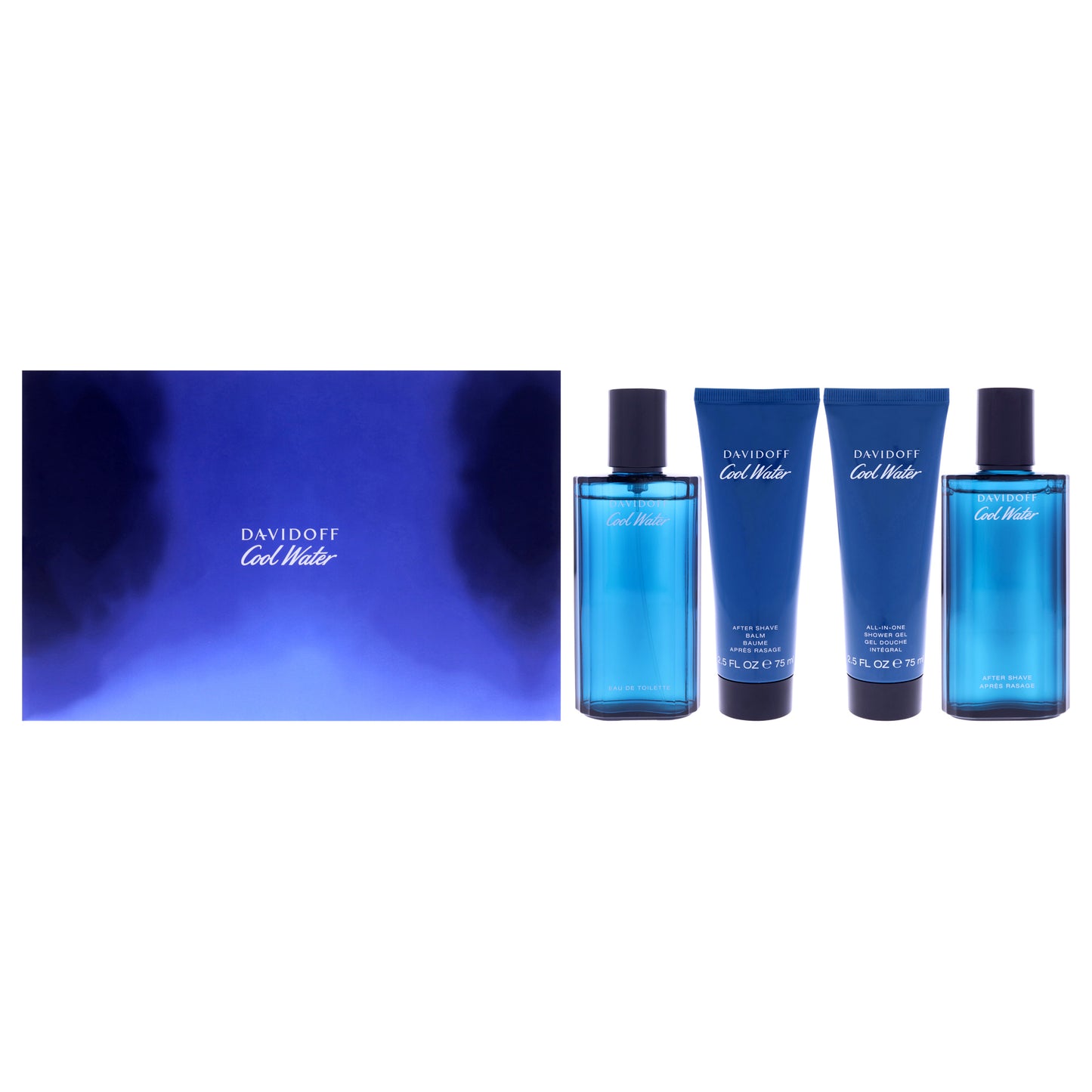 Cool Water Gift Set 2.5 oz EDT 4 Piece