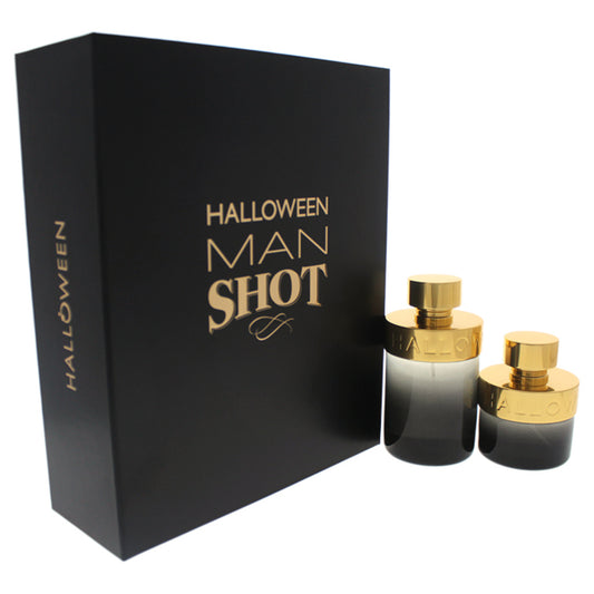 Halloween Man Shot by Halloween Perfumes for Men 2 Pc Gift Set 4.2oz EDT Spray, 1.7oz EDT Spray