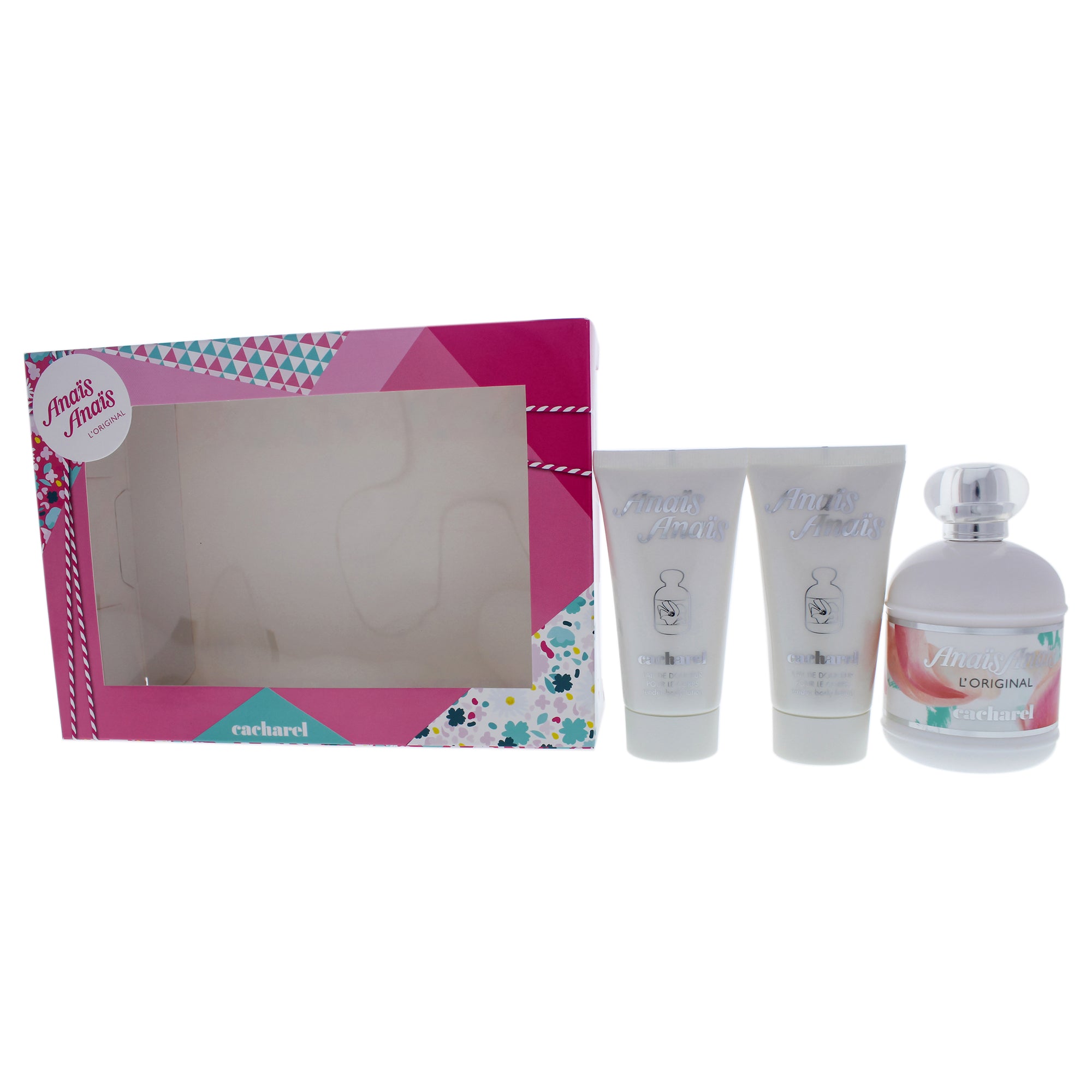 Anais Anais by Cacharel for Women 3 Pc Gift Set 3.4oz EDT Spray, 2 x 1.7oz Perfumed Body Lotion