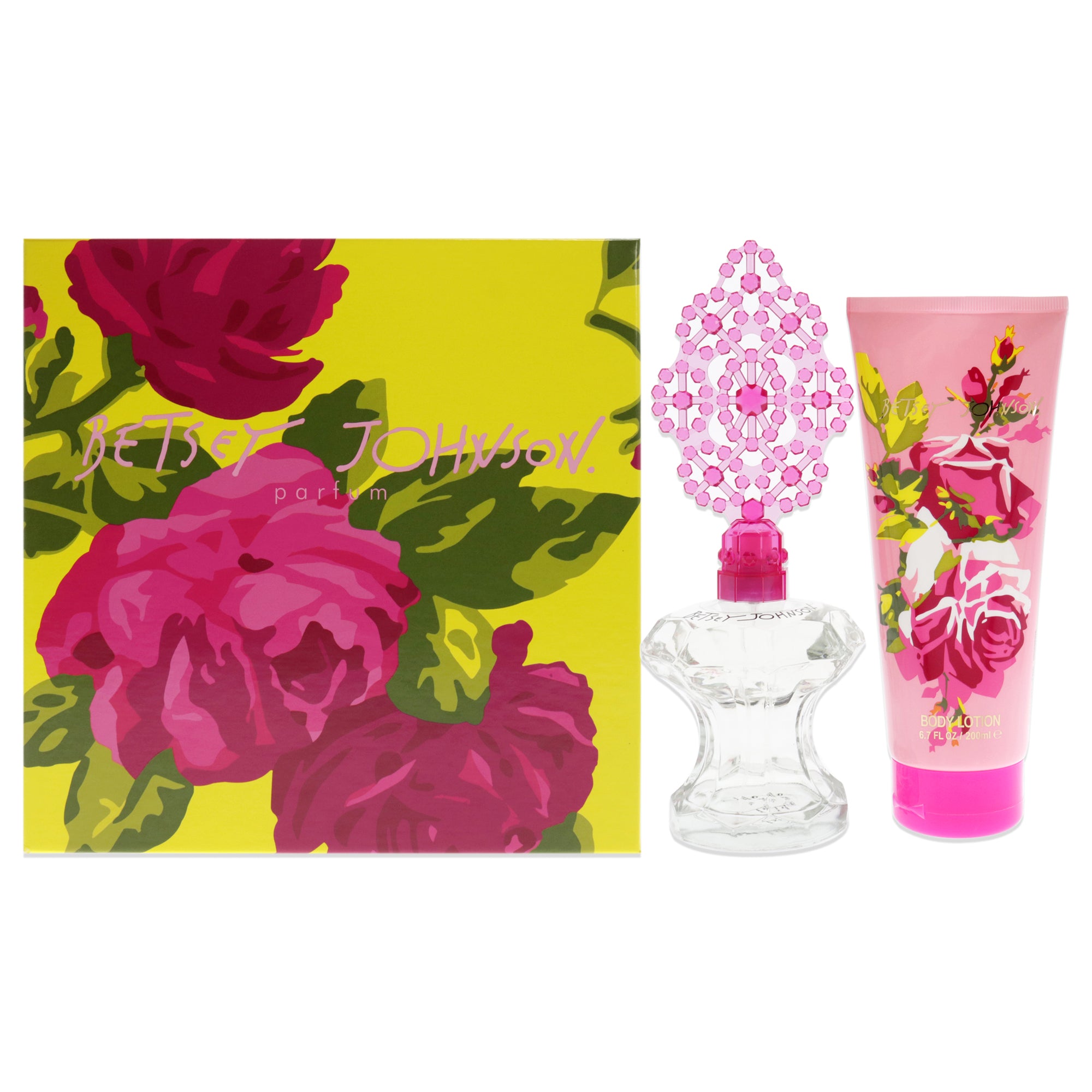 Betsey Johnson by Betsey Johnson for Women 2 Pc Gift Set 3.4oz EDP Spray, 6.7oz Body Lotion