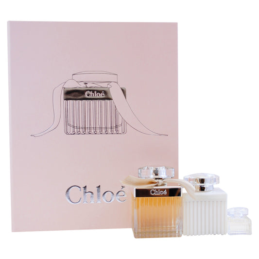 Chloe by Chloe for Women - 3 Pc Gift Set 2.5oz EDP Spray, 3.4oz Perfumed Body Lotion, 0.17oz EDP Splash