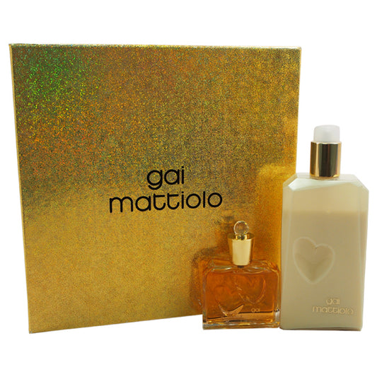 Gai Mattiolo by Gai Mattiolo for Women - 2 Pc Gift Set 1.7oz EDT Spray, 10.2oz Soothing Skin Moisturizer