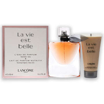 La Vie Est Belle by Lancome for Women 2 Pc Gift Set 1.7oz Leau De Parfum Natural Spray, 1.7oz Body Lotion