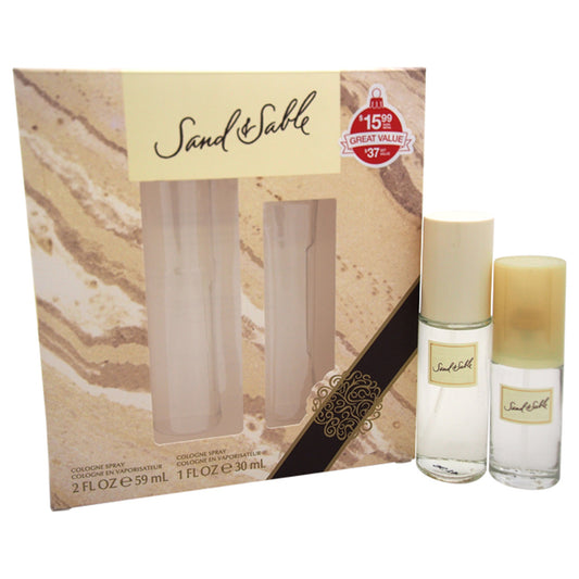 Sand and Sable by Coty for Women - 2 Pc Gift Set 2oz Cologne Spray, 1oz Cologne Spray