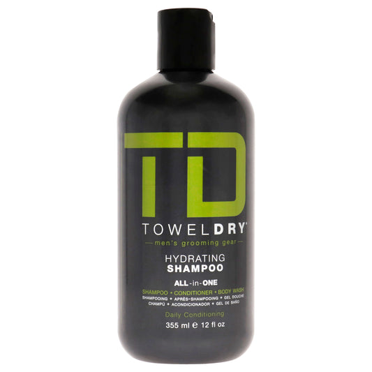 Hydrating Shampoo by Towel Dry for Men - 12 oz Shampoo