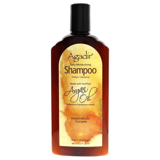 Argan Oil Daily Moisturizing Shampoo by Agadir for Unisex - 12.4 oz Shampoo