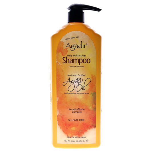 Argan Oil Daily Moisturizing Shampoo by Agadir for Unisex 33.8 oz Shampoo