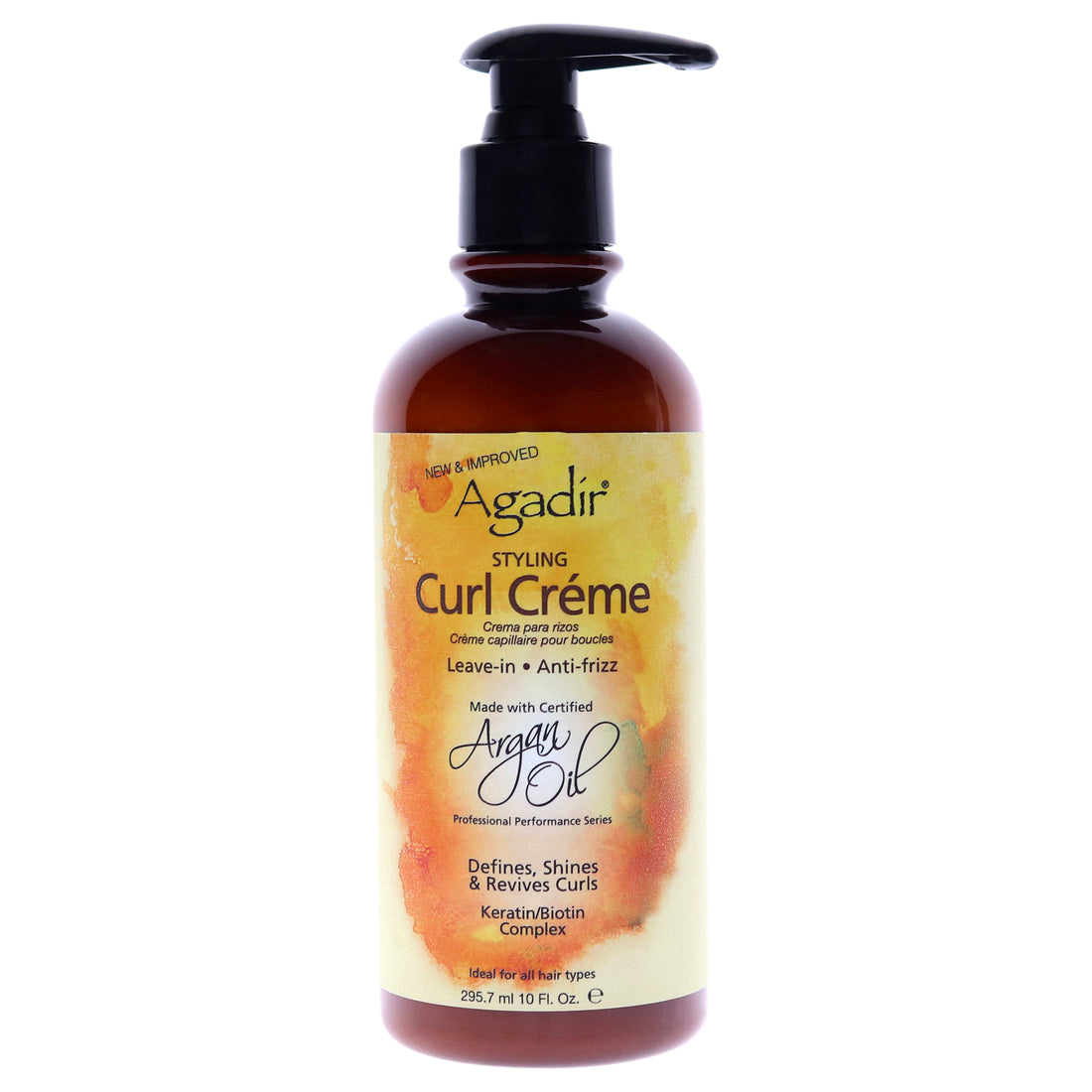 Argan Oil Styling Curl Creme by Agadir for Unisex 10 oz Cream