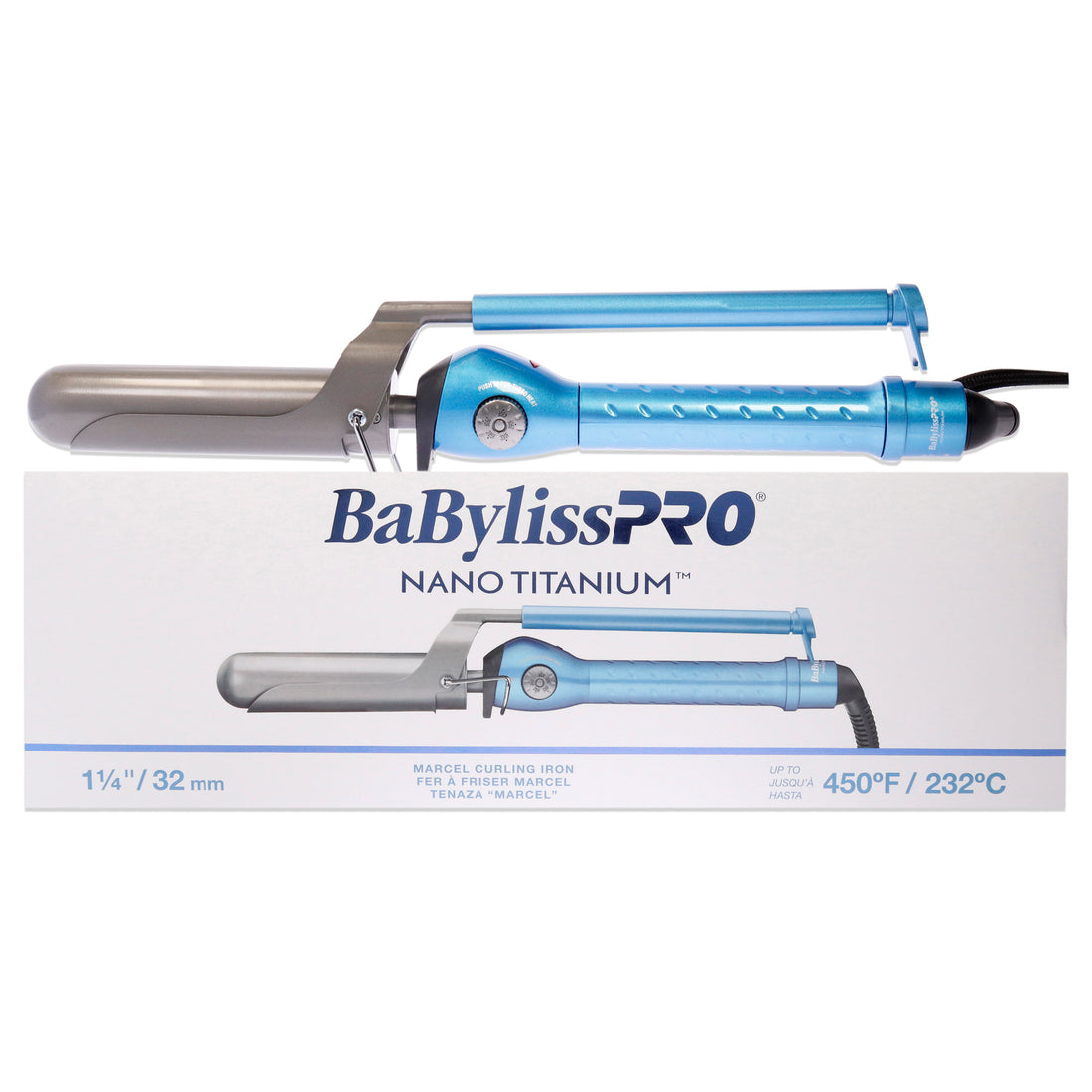 Babyliss PRO Nano Titanium MiraCurl SteamTech - BABNTMC2C - Blue
