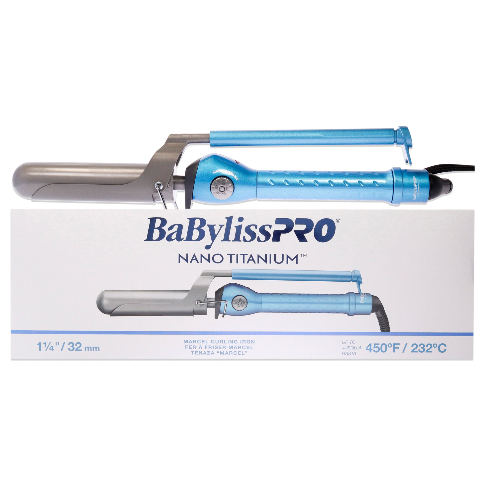Babyliss PRO Nano Titanium MiraCurl SteamTech - BABNTMC2C - Blue