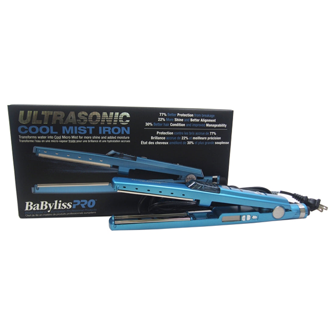 Babyliss PRO Nano Titanium UltraSonic Cool Mist Iron - Model BABNT2191TC