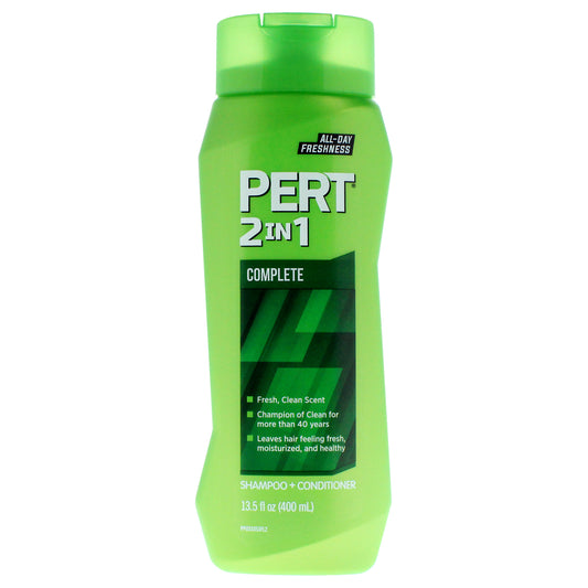 Complete 2 in 1 Shampoo and Conditioner by Pert for Unisex - 13.5 oz Shampoo and Conditioner