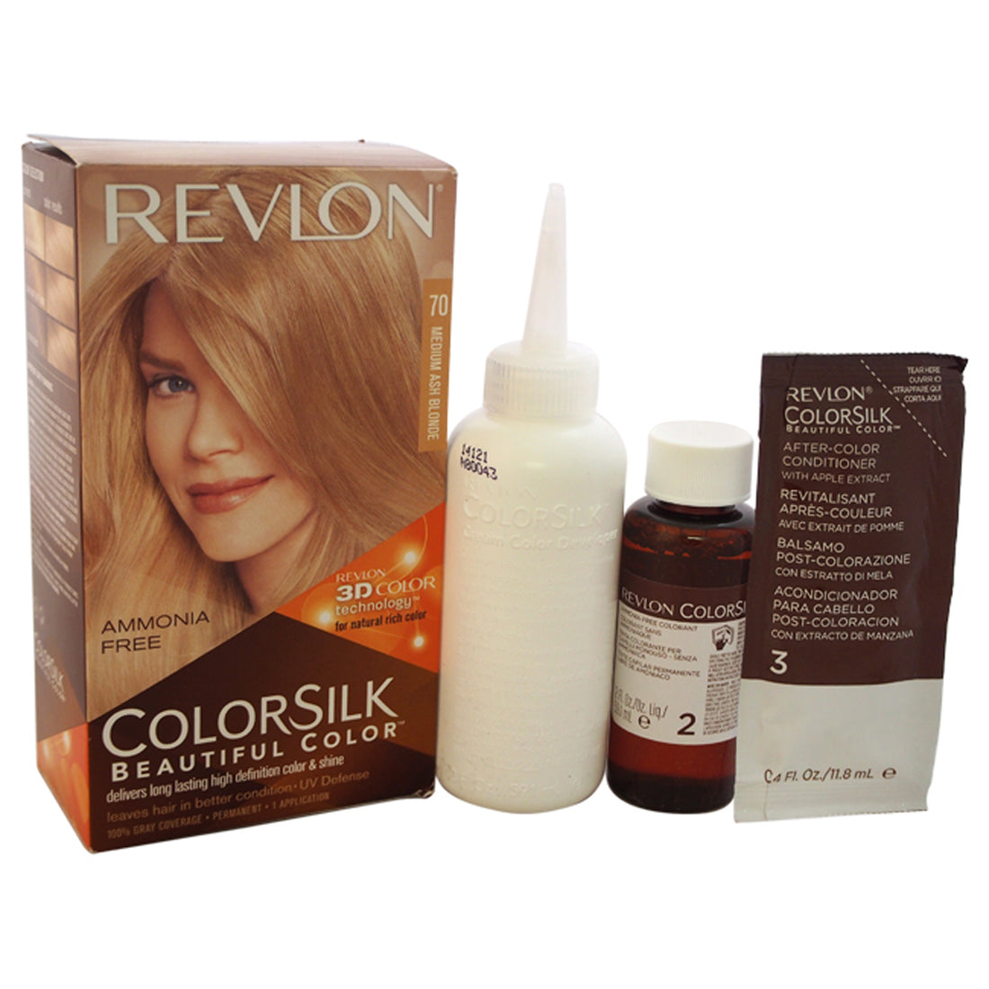 colorsilk Haircolor - 70 Medium Ash Blonde 7A