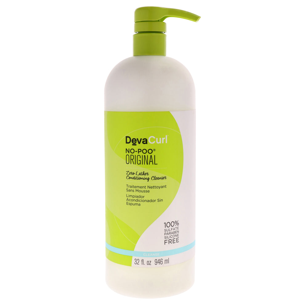 No-Poo Zero Lather Conditioning Cleanser by DevaCurl for Unisex - 32 oz ...