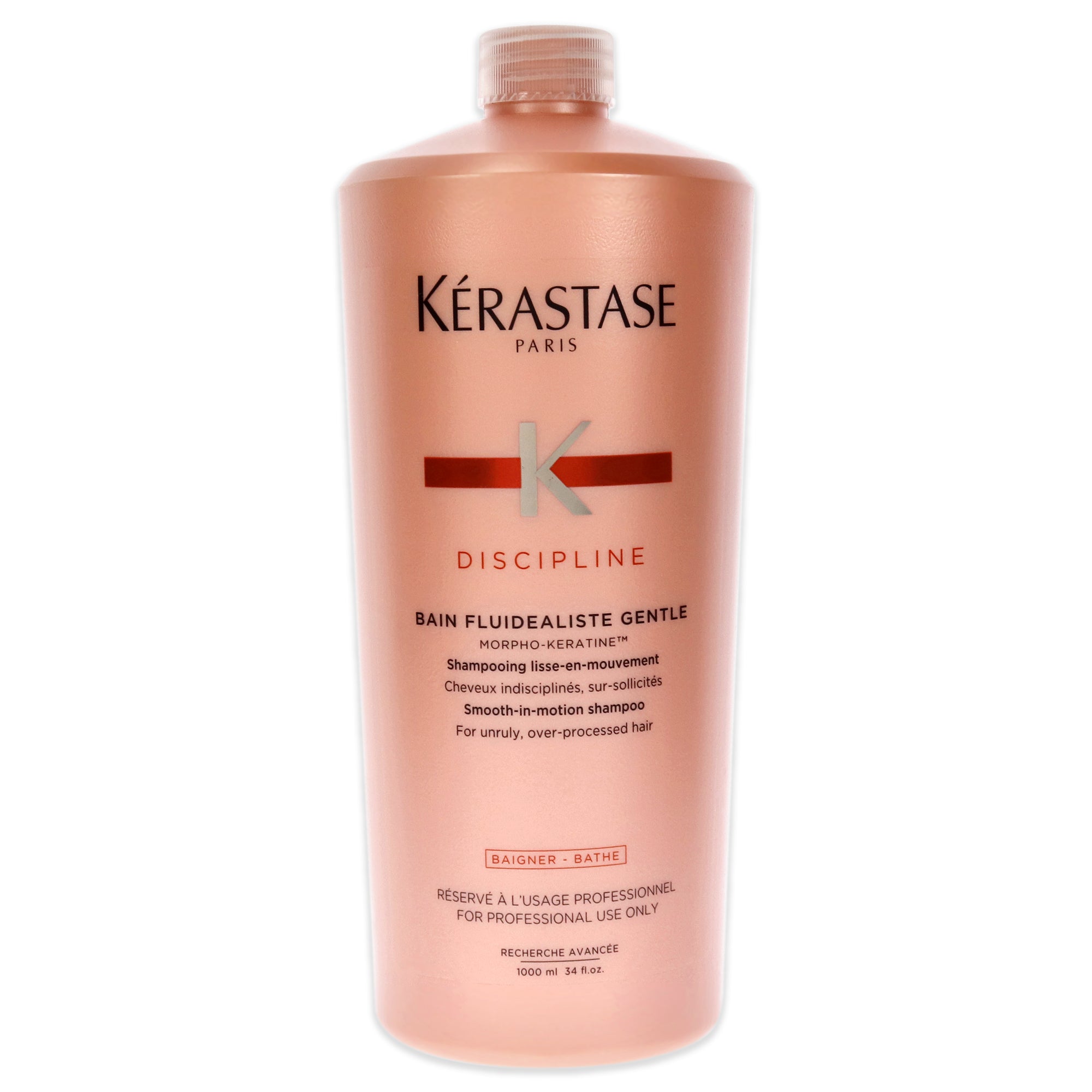 Discipline Bain Fluidealiste No Sulfates Smooth-in-Motion Shampoo by Kerastase for Unisex - 34 oz Shampoo