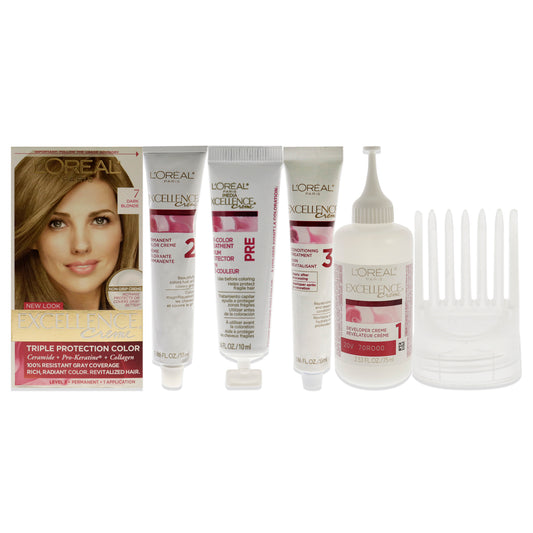 Excellence Creme Pro - Keratine - 7 Dark Blonde - Natural