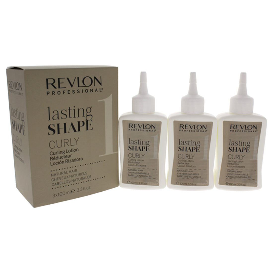 Lasting Shape Curly Natural Hair Lotion - # 1 by Revlon for Unisex 3 x 3.3 oz Lotion