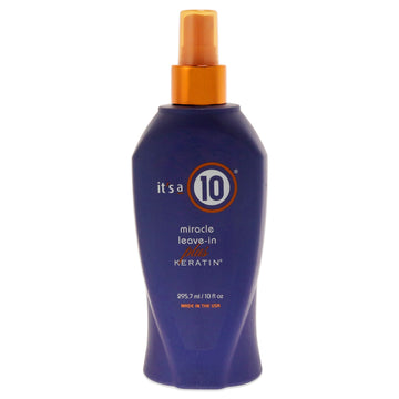 Miracle Leave In Plus Keratin by Its A 10 for Unisex 10 oz Spray