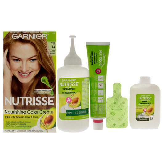 Nutrisse Nourishing Color Creme # 73 Dark Golden Blonde by Garnier for Unisex - 1 Application Hair Color