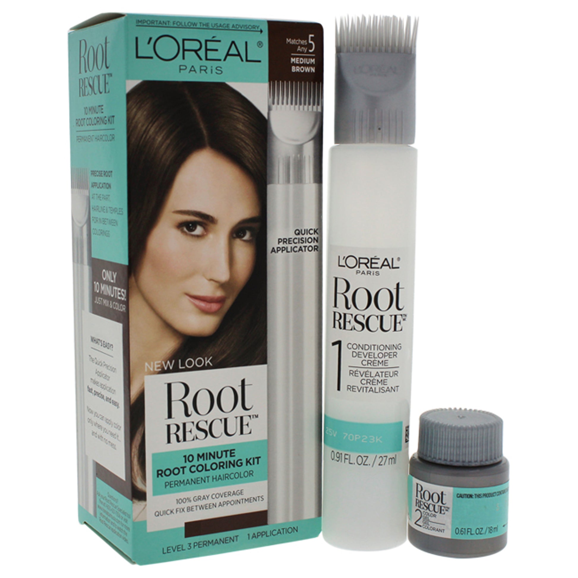 Root Rescue 10 Minute Root Coloring Kit - 5 Medium Brown
