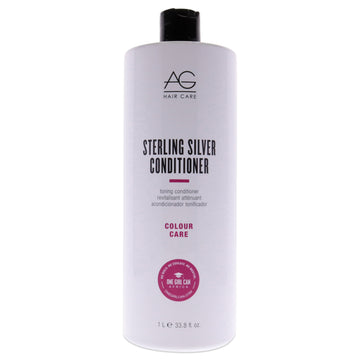 Sterling Silver Toning Conditioner by AG Hair Cosmetics for Unisex 33.8 oz Conditioner