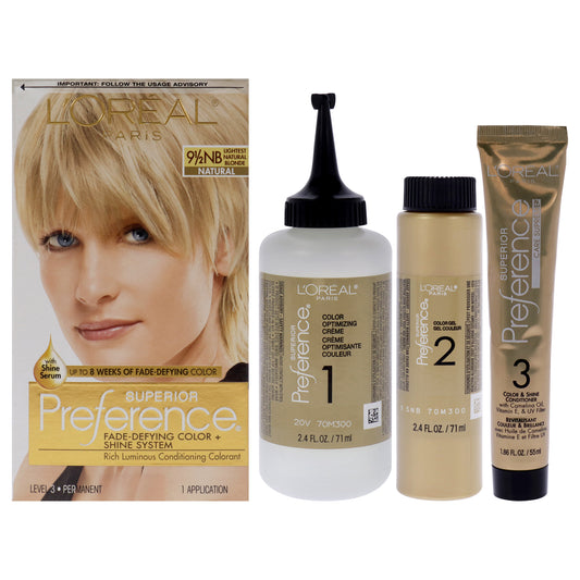 Superior Preference Fade-Defying Color - 9.5 NB Lightest Natural Blonde- Natural