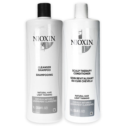System 1 Kit by Nioxin for Unisex 33.8 oz Shampoo, Conditioner