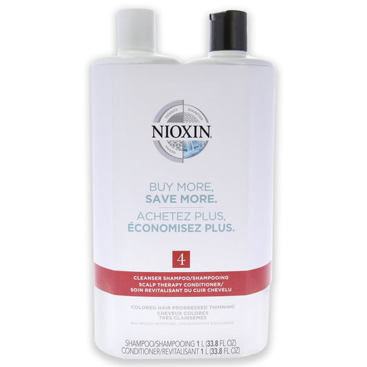 System 4 Kit by Nioxin for Unisex 33.8 oz Shampoo, Conditioner