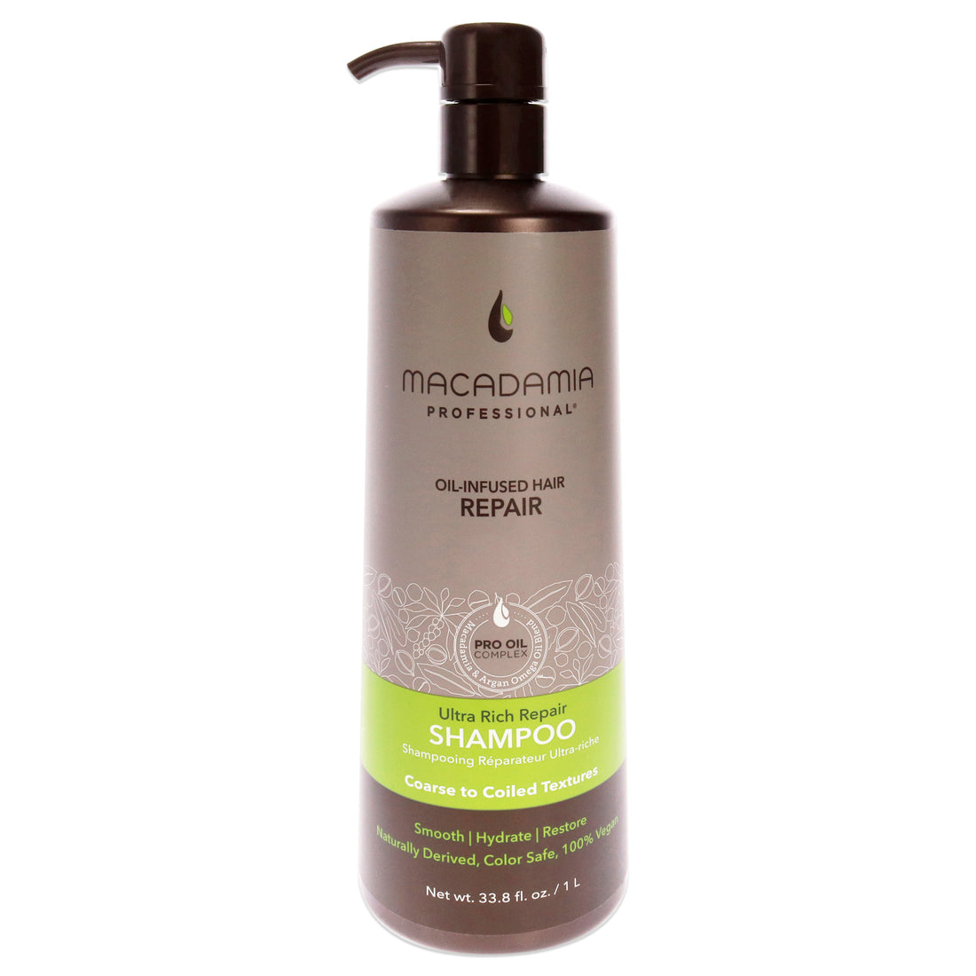 Ultra Rich Repair Shampoo by Macadamia Oil for Unisex - 33.8 oz Shampoo