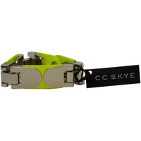 Maya Hinge Bracelet in Neon yellow