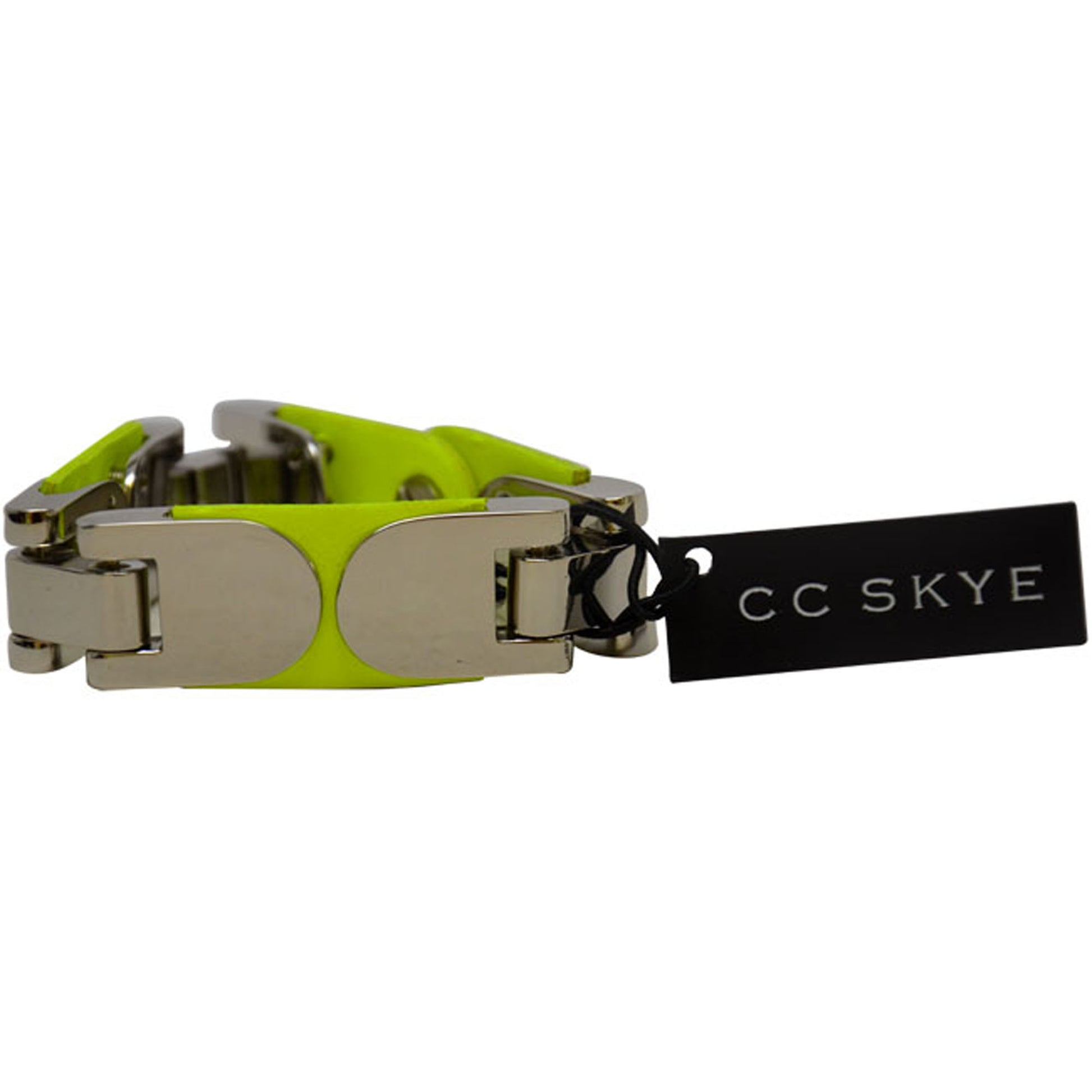 Maya Hinge Bracelet in Neon yellow