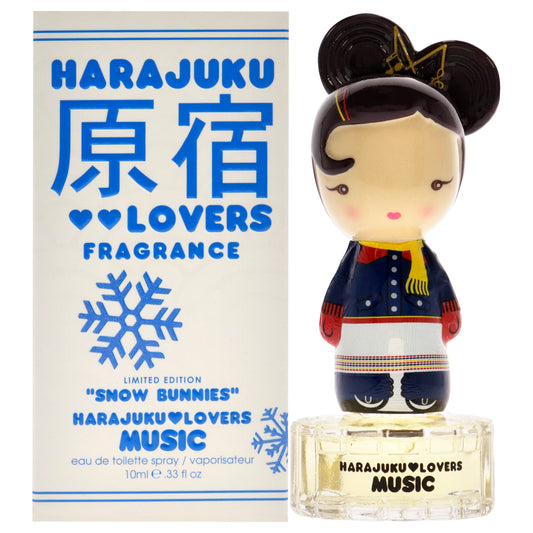 Harajuku Lovers Snow Bunnies Music by Gwen Stefani for Women - 0.33 oz EDT Spray (Mini)
