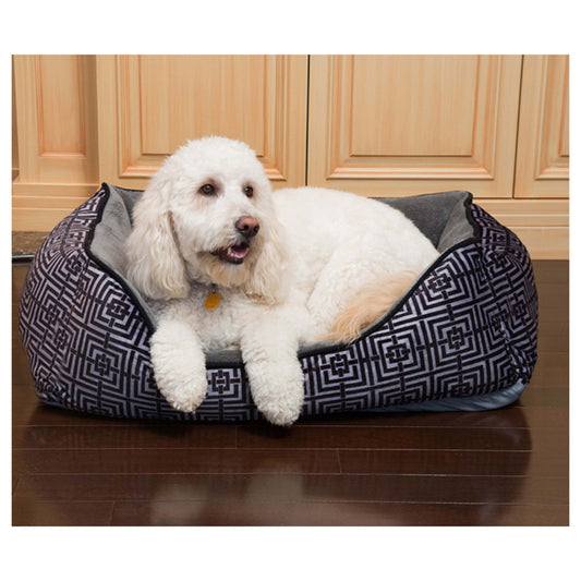 Trellis Cuddler Pet Bed by Pet Maison for Unisex - 24 x 36 x 12 Inch Pet Bed