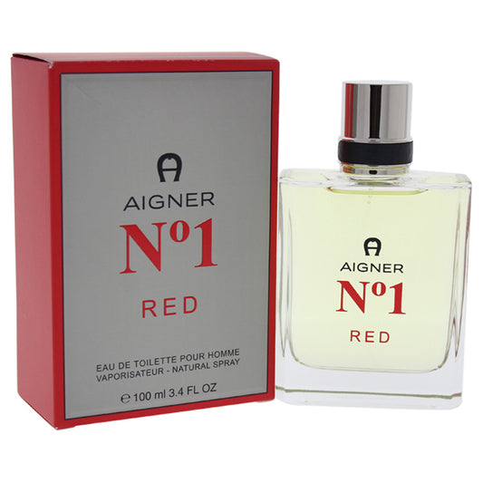 Aigner No 1 Red by Etienne Aigner for Men 3.4 oz EDT Spray