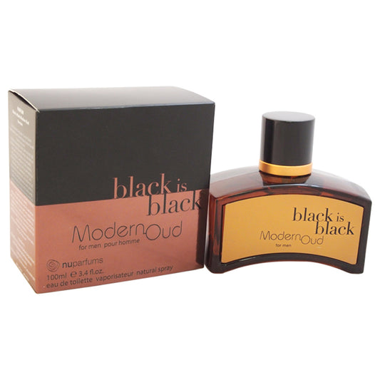 Black is Black Modern Oud by Nuparfums for Men - 3.4 oz EDT Spray