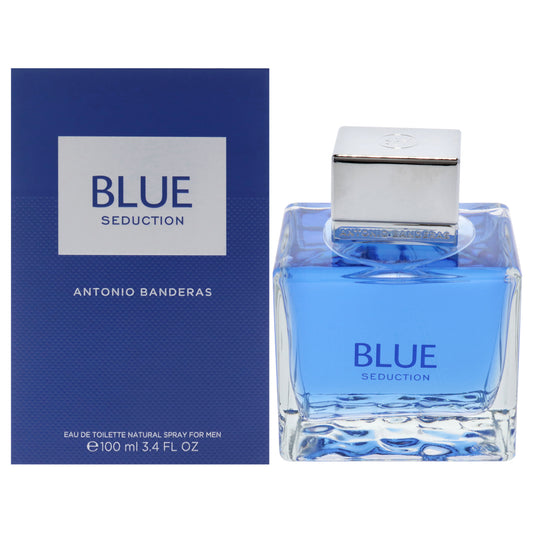 Blue Seduction by Antonio Banderas for Men 3.4 oz EDT Spray