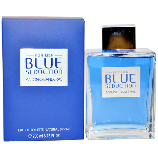 Blue Seduction by Antonio Banderas for Men 6.75 oz EDT Spray